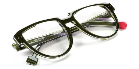 Sabine Be® Be Rebel SB Be Rebel 170 54 - Shiny Translucent Dark Green / White / Shiny Translucent Dark Green Eyeglasses