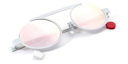 Sabine Be® Be Trust Slim Sun SB Be Trust Slim Sun 123 49 - Satin White Sunglasses