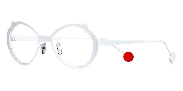 Sabine Be® Mini Be Cat'S Slim SB Mini Be Cat'S Slim 123 49 - Satin White Eyeglasses