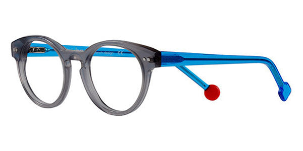 Sabine Be® Mini Be Crazy SB Mini Be Crazy 15 44 - Shiny Translucent Gray / Shiny Translucent Neon Blue Eyeglasses