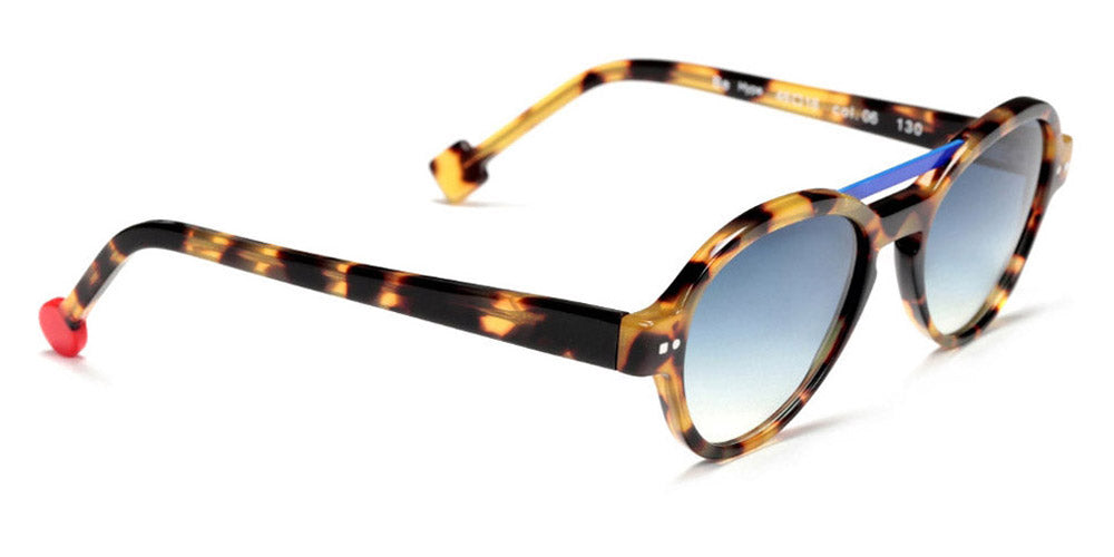 Sabine Be® Mini Be Hype Sun T49 SB Mini Be Hype Sun T49 06 49 - Shiny Tokyo Tortoise / Satin Blue Klein Sunglasses