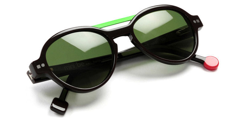 Sabine Be® Mini Be Hype Sun T49 SB Mini Be Hype Sun T49 31 49 - Shiny Dark Choco Brown / Polished Palladium Sunglasses