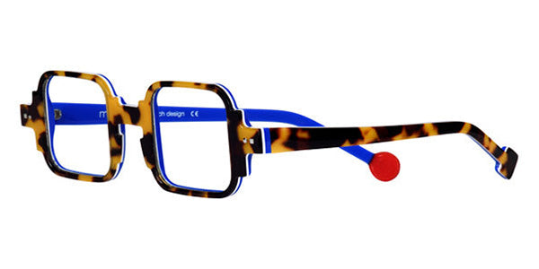 Sabine Be® Mini Be Square Swell SB Mini Be Square Swell 172 - Shiny Tokyo Tortoise / White / Shiny Blue Klein Eyeglasses