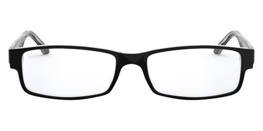 Ray-Ban® RX5114 RX5114 2034 52 - Black On Transparent Eyeglasses