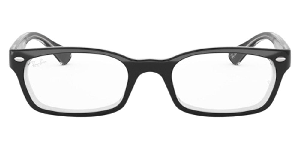 Ray-Ban® RX5150 RX5150 2034 50 - Black On Transparent Eyeglasses