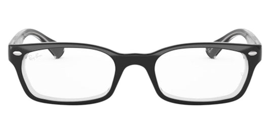 Ray-Ban® RX5150 RX5150 2034 50 - Black On Transparent Eyeglasses