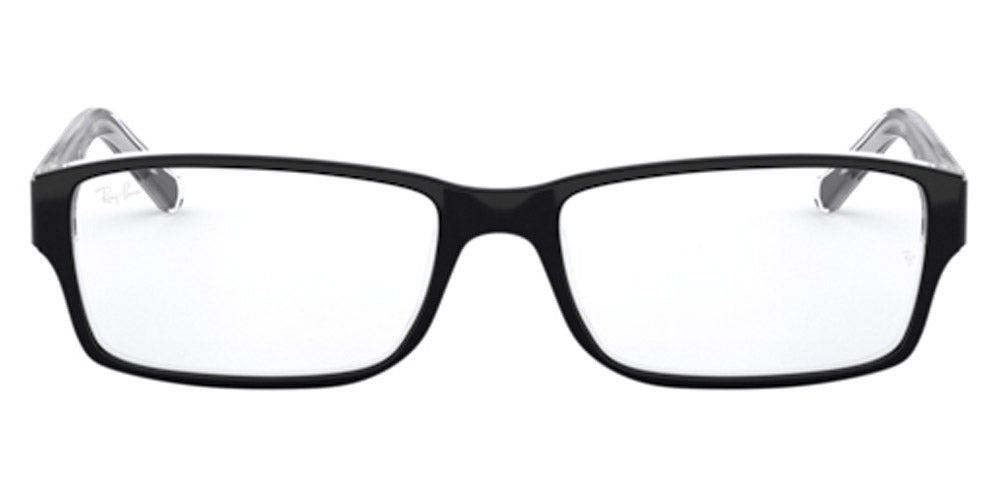 Ray-Ban® RX5169 RX5169 2034 52 - Black On Transparent Eyeglasses