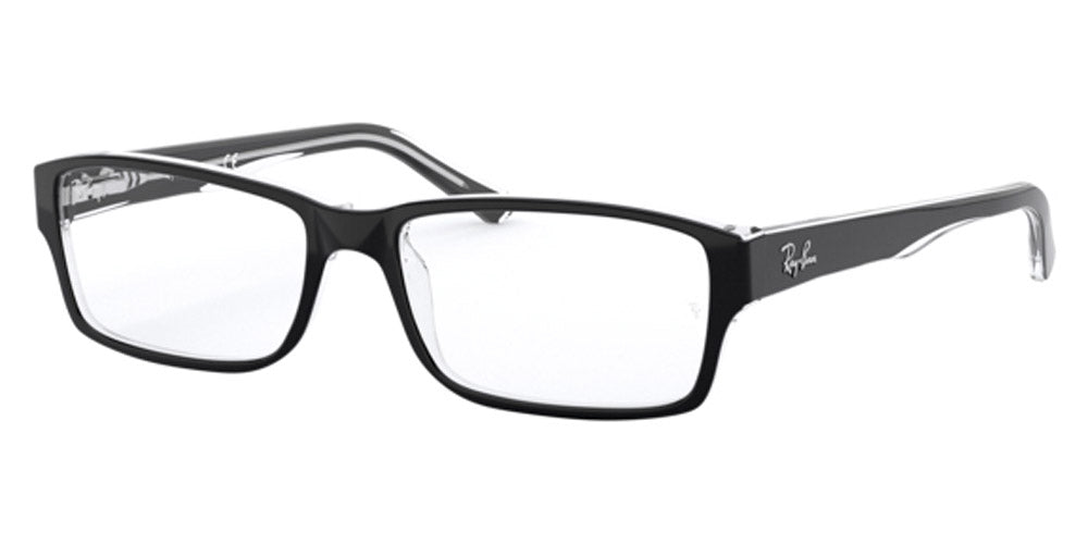Ray-Ban® RX5169 RX5169 2034 54 - Black On Transparent Eyeglasses