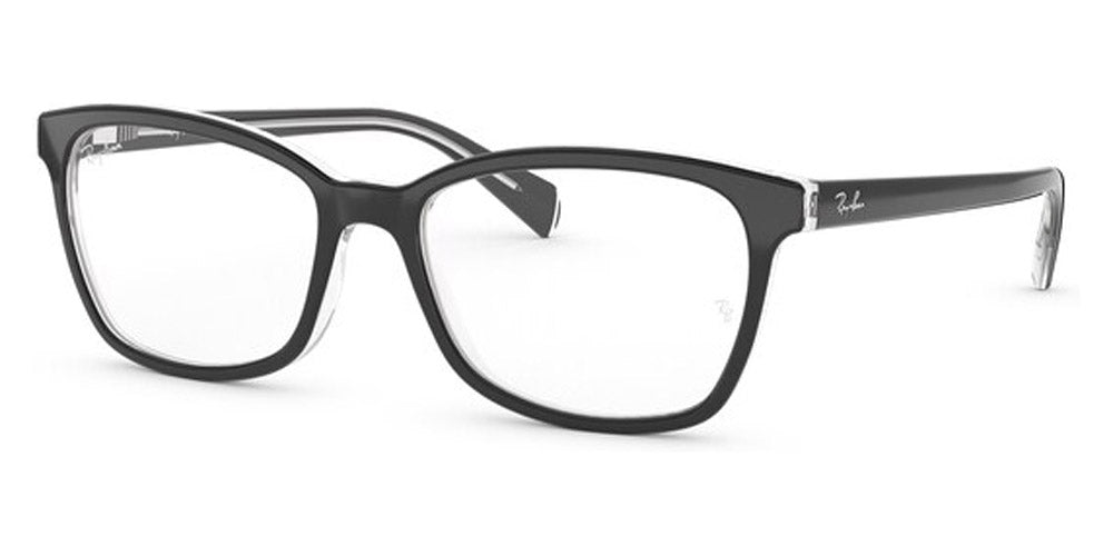 Ray-Ban® RX5362 RX5362 2034 54 - Black On Transparent Eyeglasses