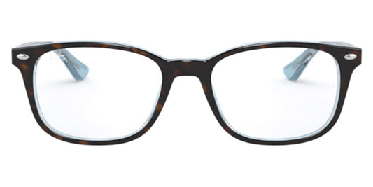 Ray-Ban® RX5375 RX5375 5883 51 - Havana On Light Blue Eyeglasses