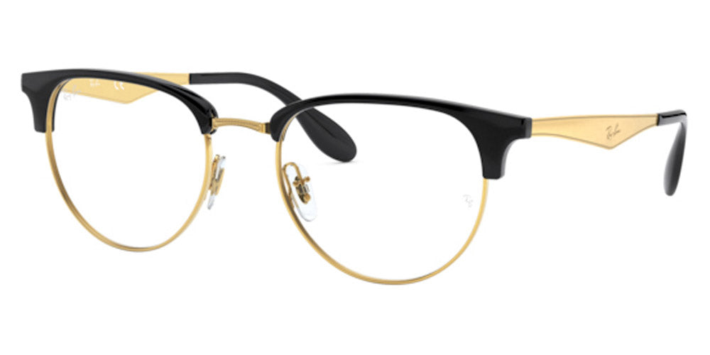 Ray-Ban® RX6396 RX6396 5784 53 - Black on Gold Eyeglasses