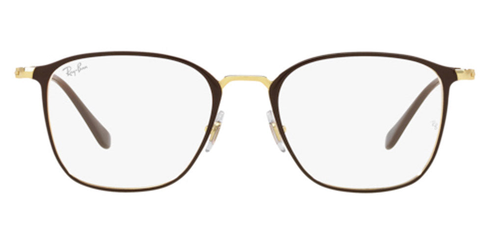 Ray-Ban® RX6466 RX6466 2905 49 - Brown On Gold Eyeglasses