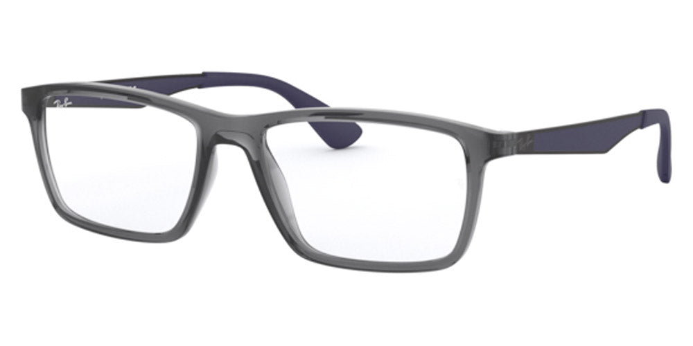Ray-Ban® RX7056 RX7056 5814 55 - Transparent Gray Eyeglasses