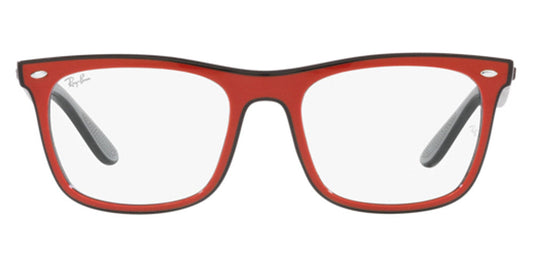 Ray-Ban® RX7209 RX7209 8212 53 - Red Black Gray Eyeglasses