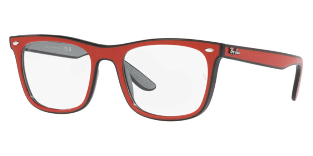 Ray-Ban® RX7209 RX7209 8215 53 - Red Blue Gray Eyeglasses
