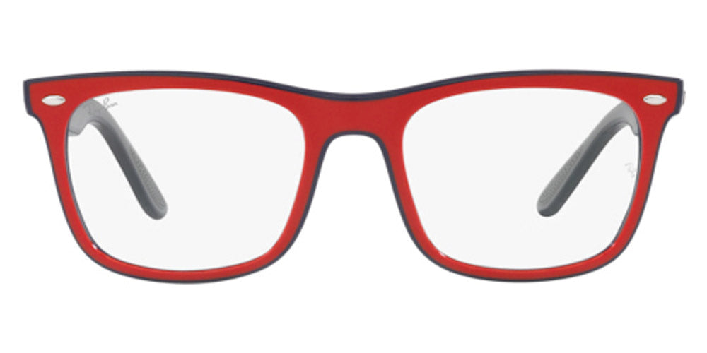 Ray-Ban® RX7209 RX7209 8212 55 - Red Black Gray Eyeglasses
