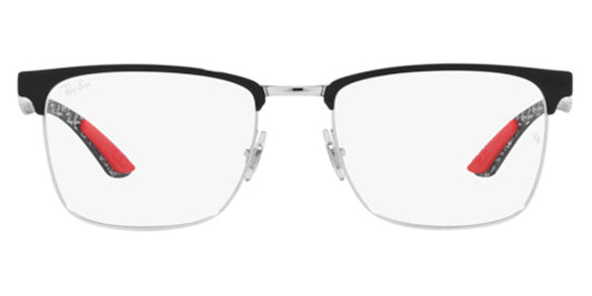 Ray-Ban® RX8421 RX8421 2861 52 - Black on Silver Eyeglasses