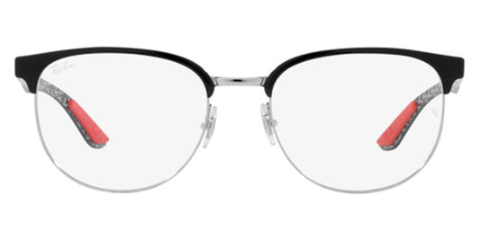 Ray-Ban® RX8422 RX8422 2861 52 - Black on Silver Eyeglasses