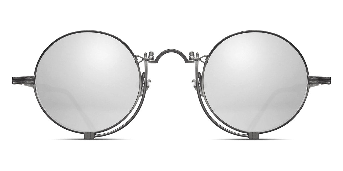 Matsuda® 10601H MTD 10601H Matte Black/Silver Mirror 45 - Matte Black / Silver Mirror Sunglasses