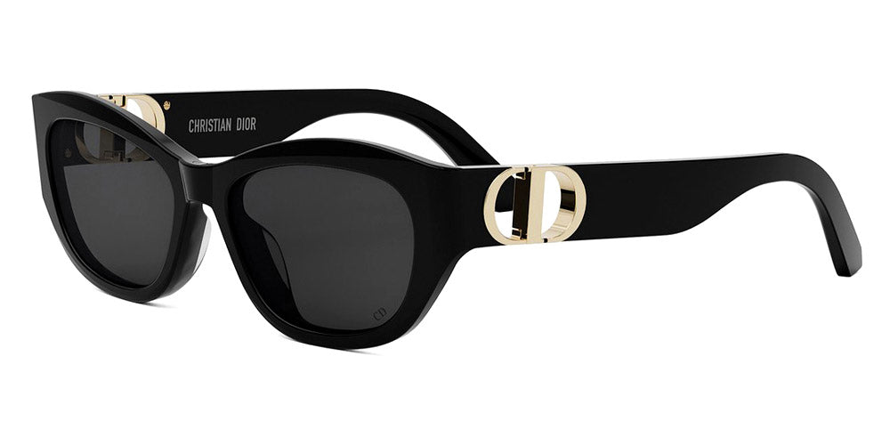 Dior® 30MONTAIGNE B5U CD 30MONTAIGNE B5U 10A0 54 - 10A0 Shiny Black / Smoke Sunglasses