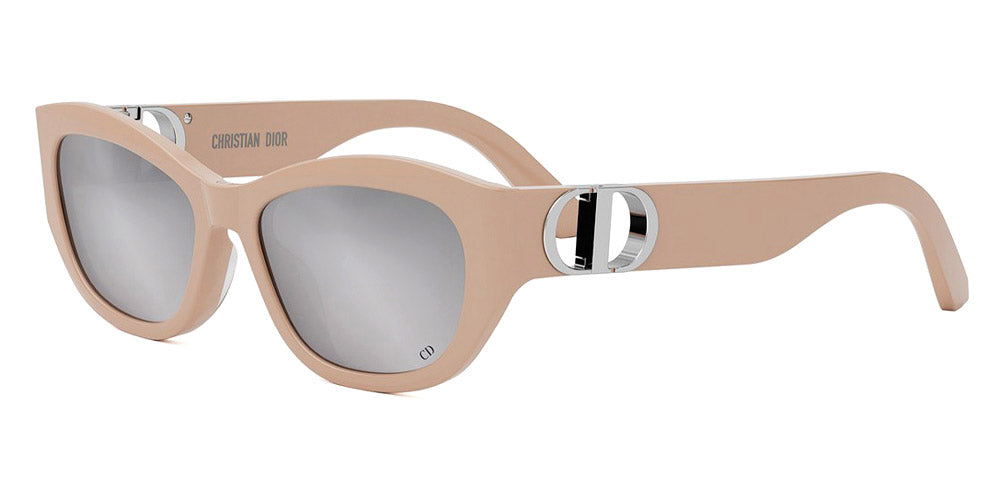 Dior® 30MONTAIGNE B5U CD 30MONTAIGNE B5U 40A4 54 - 40A4 Shiny Light Pink / Smoke Mirror Sunglasses