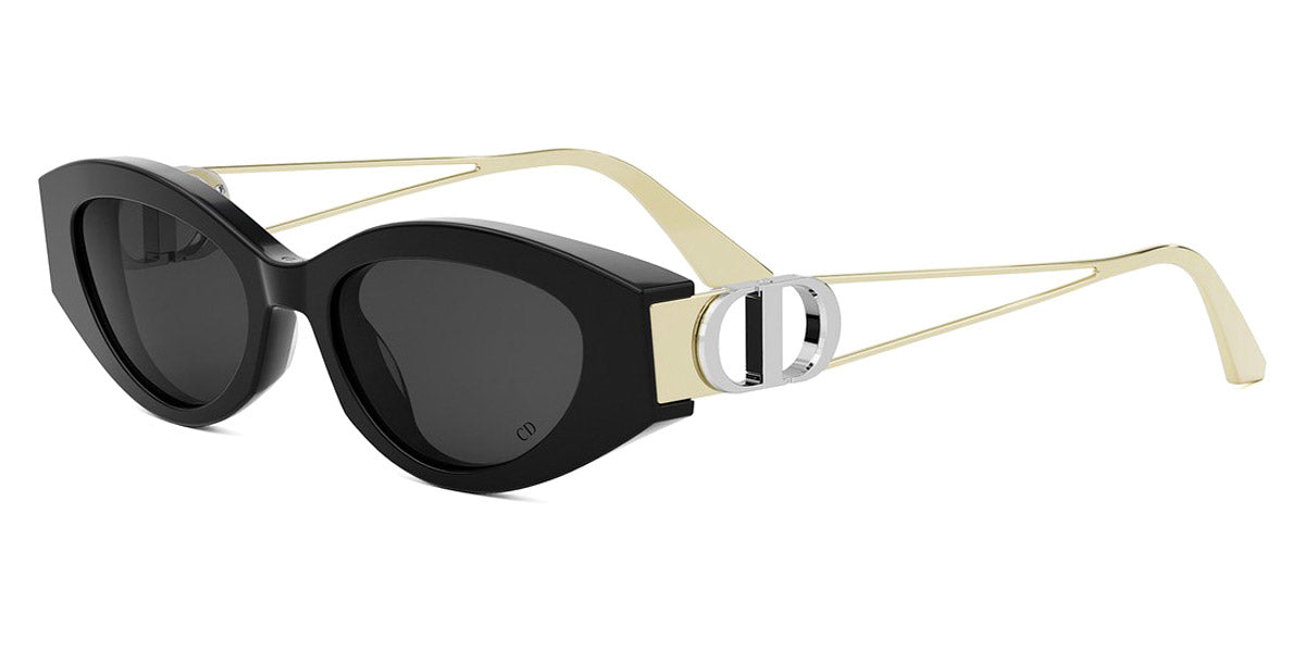 Dior® 30MONTAIGNE B6I CD 30MONTAIGNE B6I 12A0 51 - 12A0 Shiny Black / Grey Sunglasses