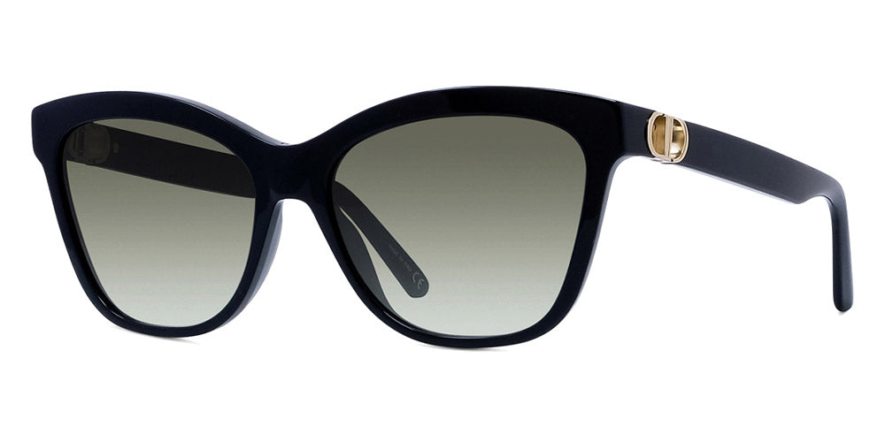 Dior® 30MONTAIGNEMINI BI CD 30MONTAIGNEMINI BI 10A1 56 - 10A1 Shiny Black / Smoke Sunglasses