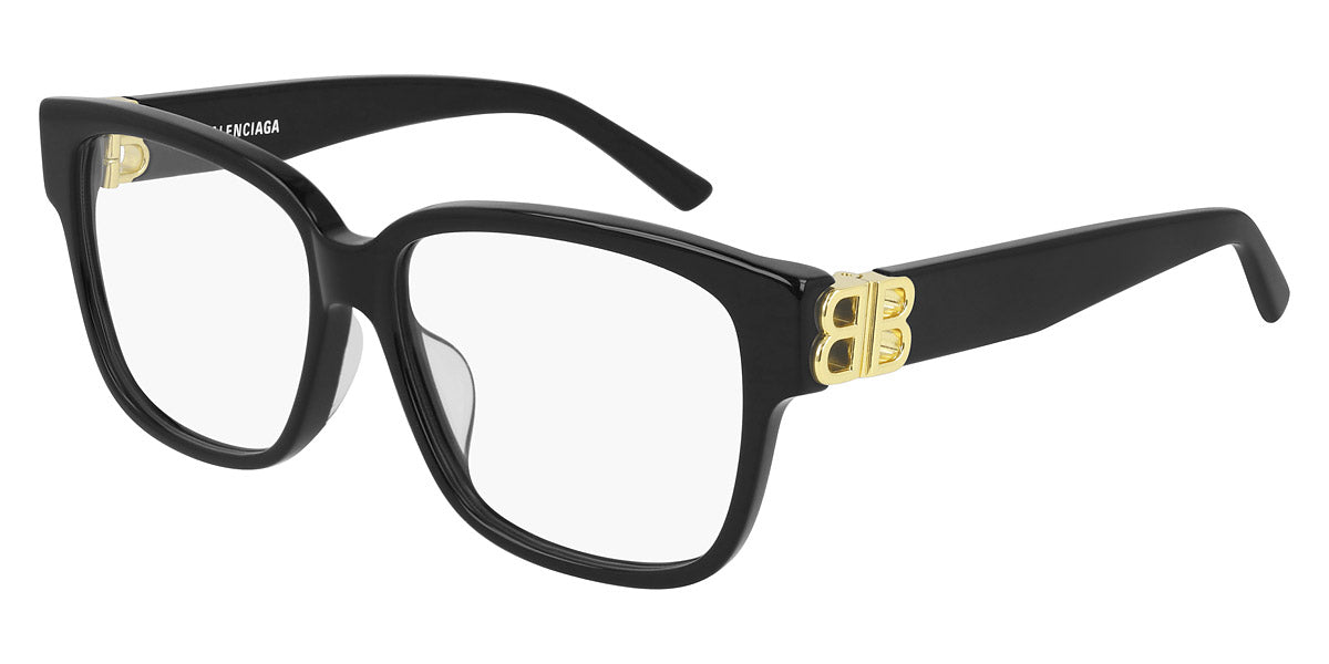 Balenciaga® BB0104O BB0104O 001 56 - Black Eyeglasses
