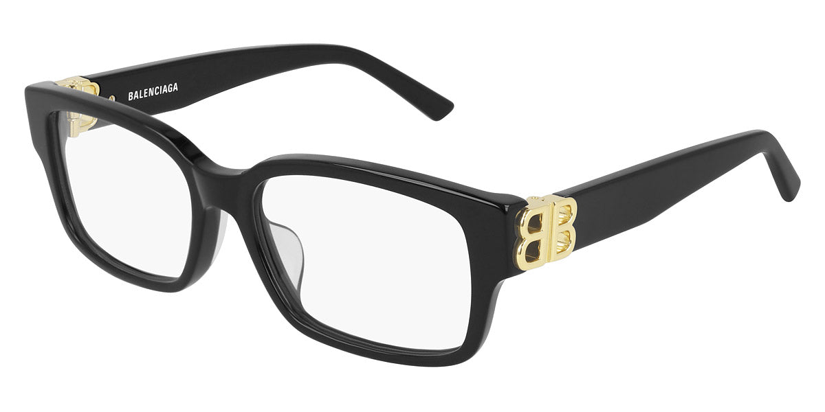 Balenciaga® BB0105O BB0105O 001 54 - Black Eyeglasses