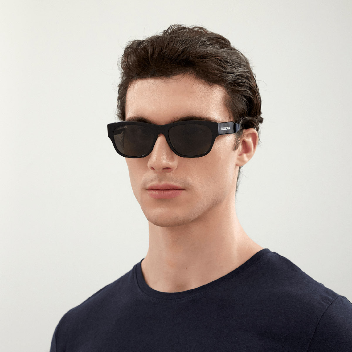 Balenciaga® BB0164S BB0164S 001 57 - Black / Gray Sunglasses