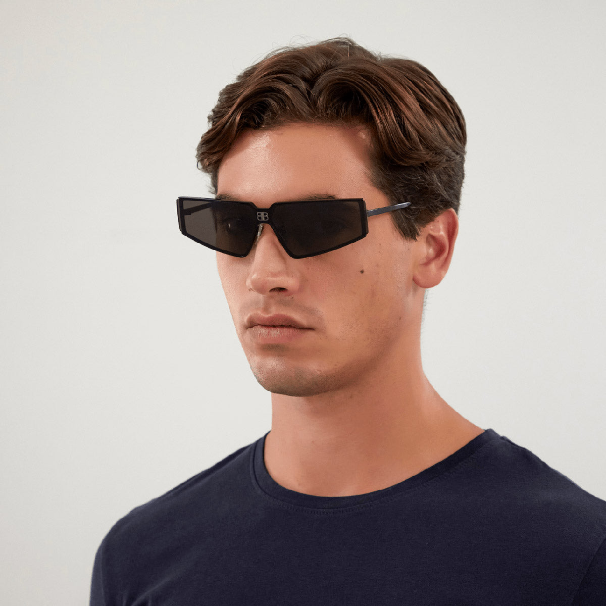 Balenciaga® BB0192S BB0192S 001 99 - Black / Gray Sunglasses