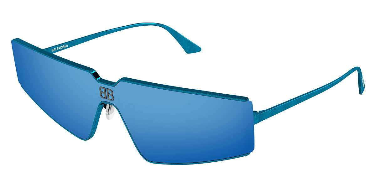 Balenciaga® BB0192S BB0192S 003 99 - Light-Blue / Blue Mirrored Sunglasses