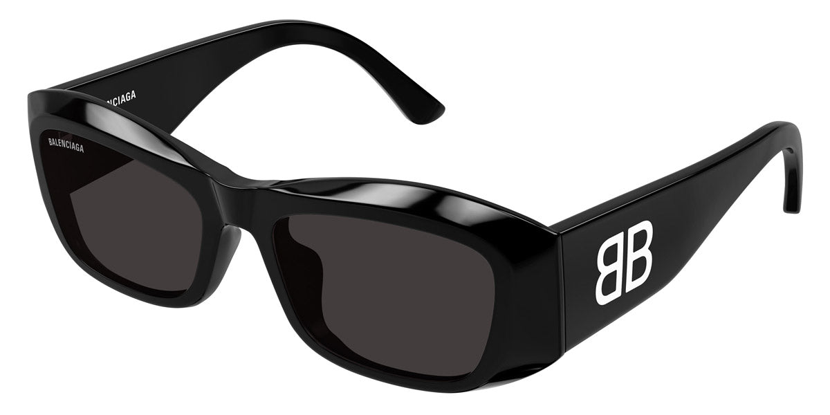 Balenciaga® BB0397SA BL BB0397SA 001 54 - Black / Grey Lenses Sunglasses