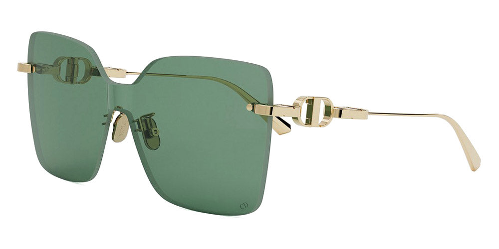 Dior® CD CHAIN M1U CD CD CHAIN M1U B0O0 140 - B0O0 Shiny Light Nickeltin / Green Sunglasses
