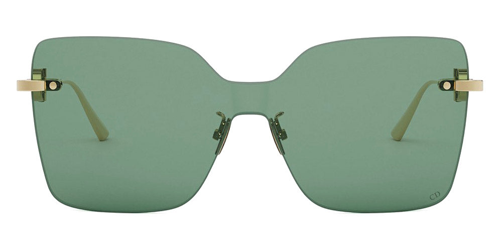Dior® CD CHAIN M1U CD CD CHAIN M1U B0O0 140 - B0O0 Shiny Light Nickeltin / Green Sunglasses