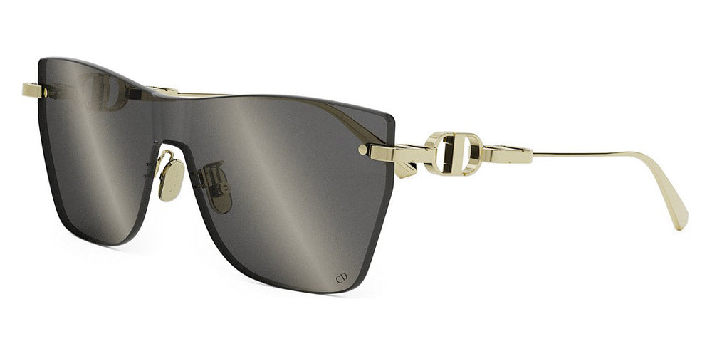 Dior® CD CHAIN M3U - B0A4 Shiny Light Nickeltin / Smoke Mirror Sunglasses