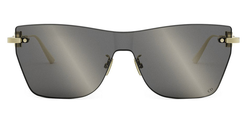 Dior® CD CHAIN M3U - B0A4 Shiny Light Nickeltin / Smoke Mirror Sunglasses