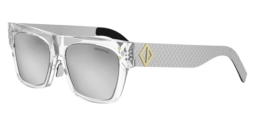 Dior® CD DIAMOND S8F CD CD DIAMOND S8F 88A4 55 - 88A4 Crystal/ Smoke Sunglasses