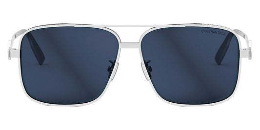 Dior® CD DIAMOND S9F CD CD DIAMOND S9F F0B0 60 - F0B0 Shiny Silver / Blue Sunglasses