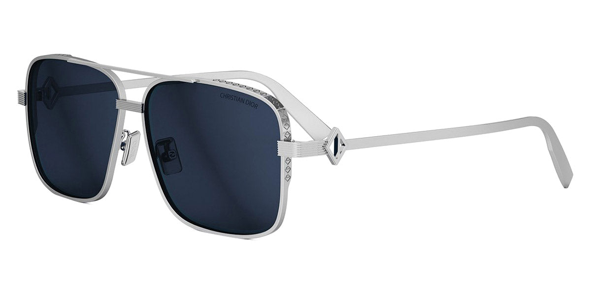 Dior® CD DIAMOND S9F CD CD DIAMOND S9F F0B0 60 - F0B0 Shiny Silver / Blue Sunglasses
