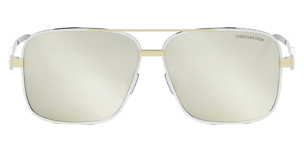 Dior® CD DIAMOND S9F CD CD DIAMOND S9F F2A5 60 - F2A5 Shiny Silver / Yellow Sunglasses