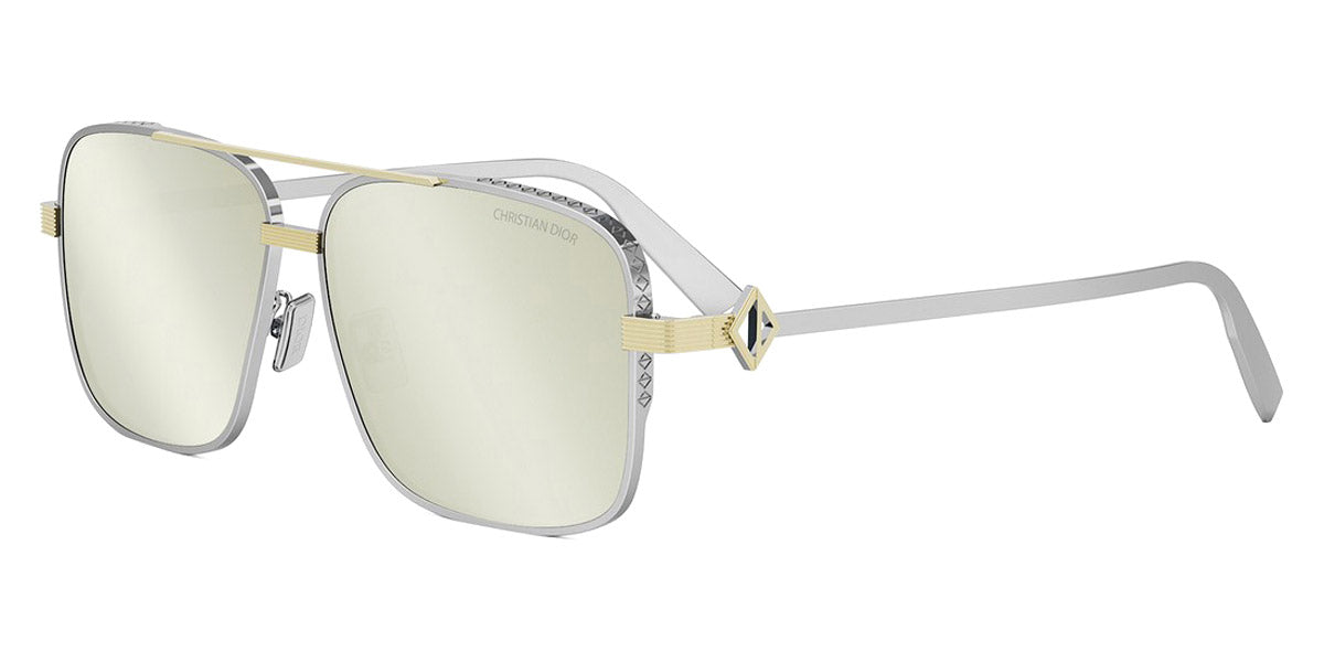 Dior® CD DIAMOND S9F CD CD DIAMOND S9F F2A5 60 - F2A5 Shiny Silver / Yellow Sunglasses