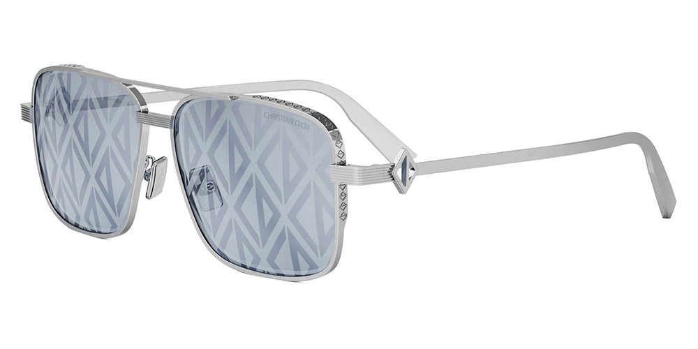 Dior® CD DIAMOND S9U CD CD DIAMOND S9U F0I4 58 - F0I4 Shiny Palladium / Blue Mirror Photochromatic Sunglasses