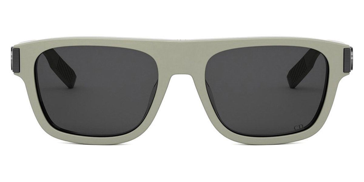 Dior® CD ICON S3F - Shiny Transparent Khaki/Lenses Green Organic 78A0 Sunglasses
