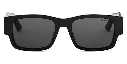 Dior® CHRISTIAN DIOR LABEL S1F CD CHRISTIAN DIOR LABEL S1F 13A0 56 - 13A0 Shiny Black / Grey Sunglasses