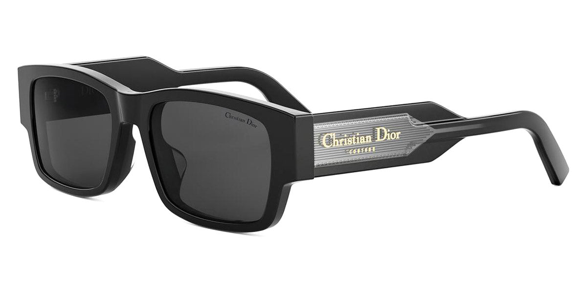 Dior® CHRISTIAN DIOR LABEL S1F CD CHRISTIAN DIOR LABEL S1F 13A0 56 - 13A0 Shiny Black / Grey Sunglasses