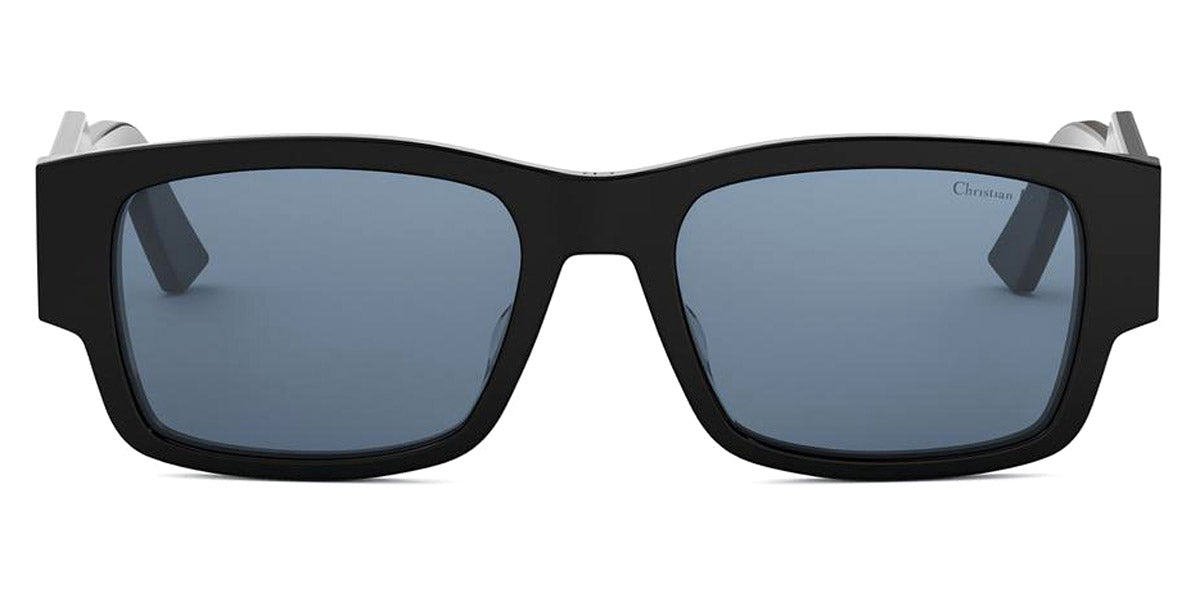 Dior® CHRISTIAN DIOR LABEL S1F CD CHRISTIAN DIOR LABEL S1F 13B0 56 - 13B0 Shiny Black / Blue Sunglasses
