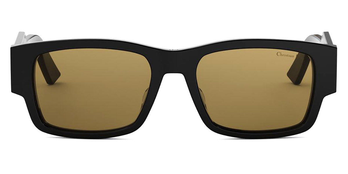 Dior® CHRISTIAN DIOR LABEL S1F CD CHRISTIAN DIOR LABEL S1F 13H0 56 - 13H0 Shiny Black / Yellow Sunglasses