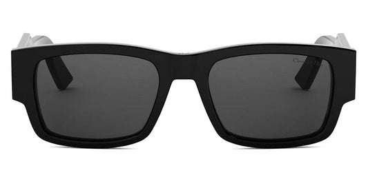 Dior® CHRISTIAN DIOR LABEL S1I CD CHRISTIAN DIOR LABEL S1I 13A0 54 - 13A0 Shiny Black / Grey Sunglasses