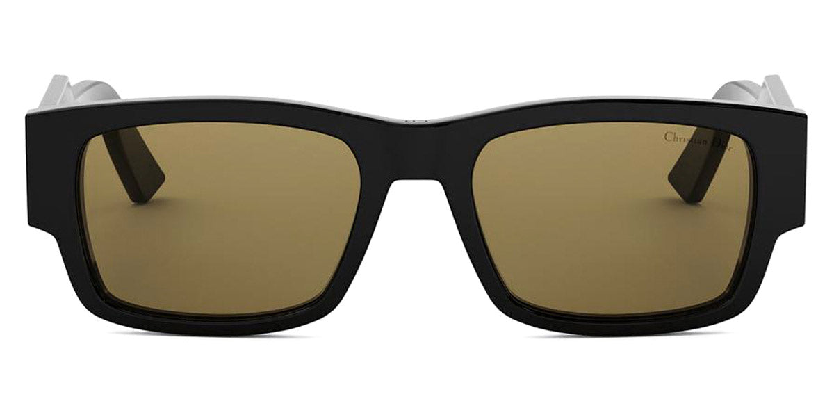 Dior® CHRISTIAN DIOR LABEL S1I CD CHRISTIAN DIOR LABEL S1I 13H0 54 - 13H0 Shiny Black / Yellow Sunglasses